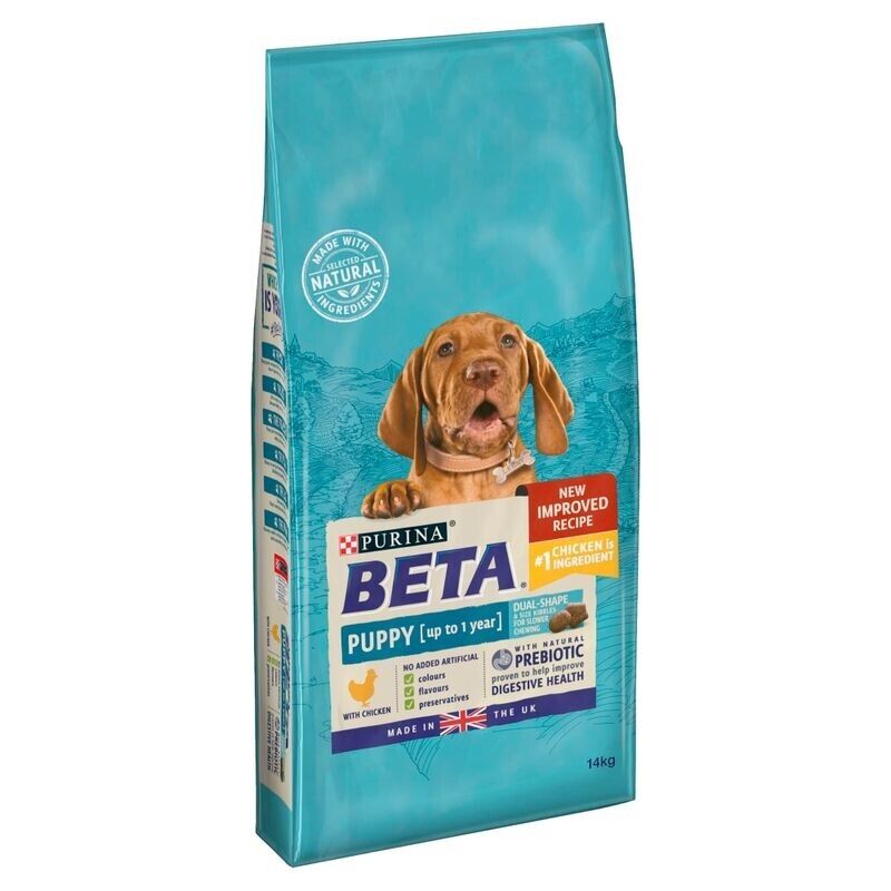 Purina Beta Puppy with Chicken Dry Dog Food - 2kg, 14kg