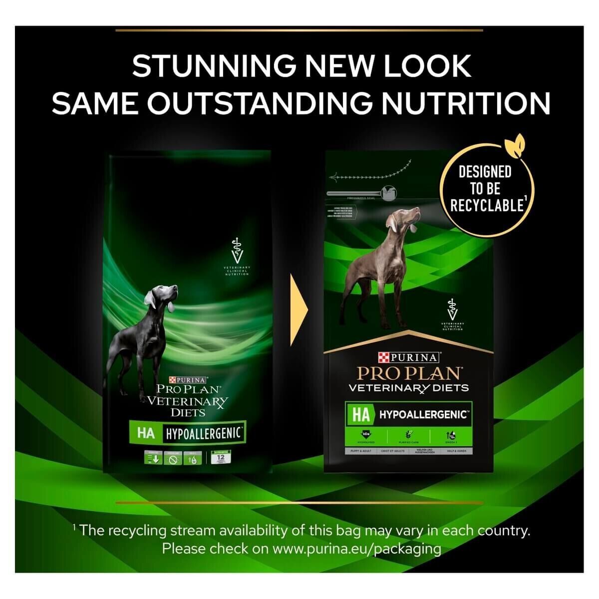 Purina Pro Plan Veterinary Diets Canine HA Hypoallergenic Dry Dog - 3kg, 11kg