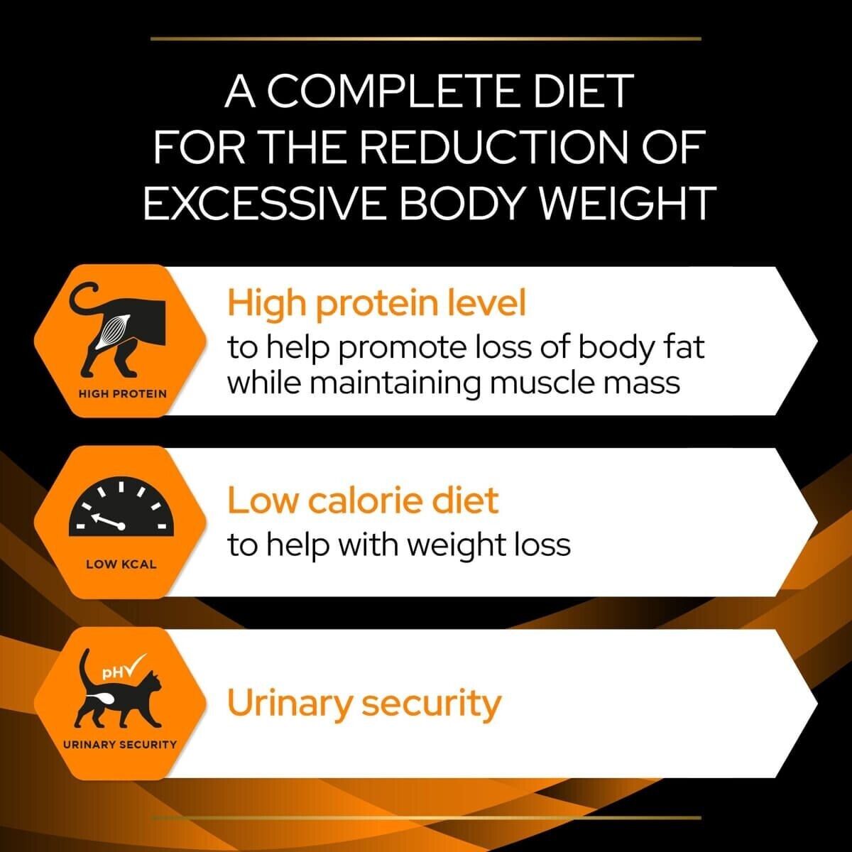 Purina Pro Plan Veterinary Diets Feline OM Obesity Dry Cat Food - 1.5kg, 5kg