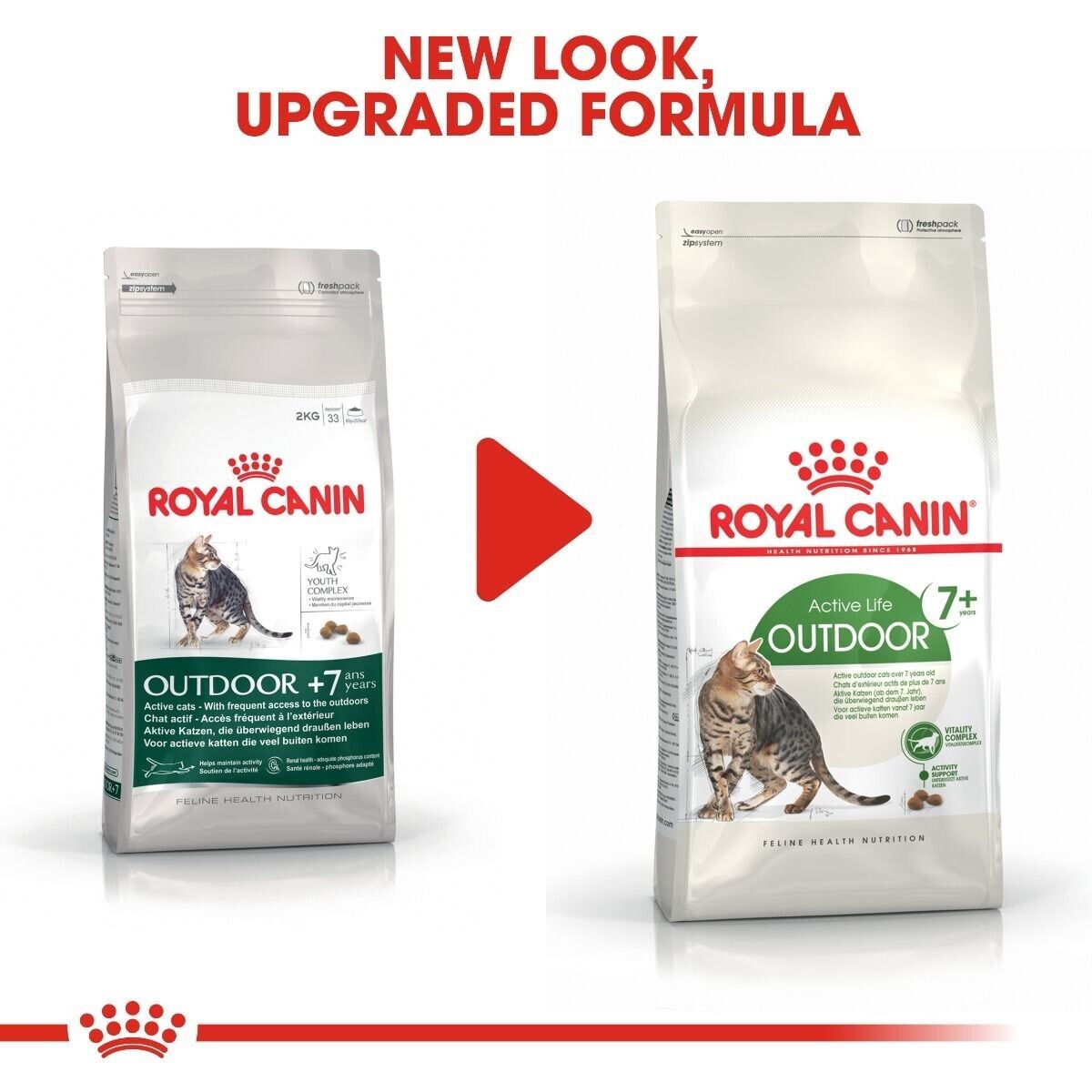 Royal Canin Active Life Outdoor 7+ Adult Cat Dry Food - 400g, 2kg, 4kg, 10kg