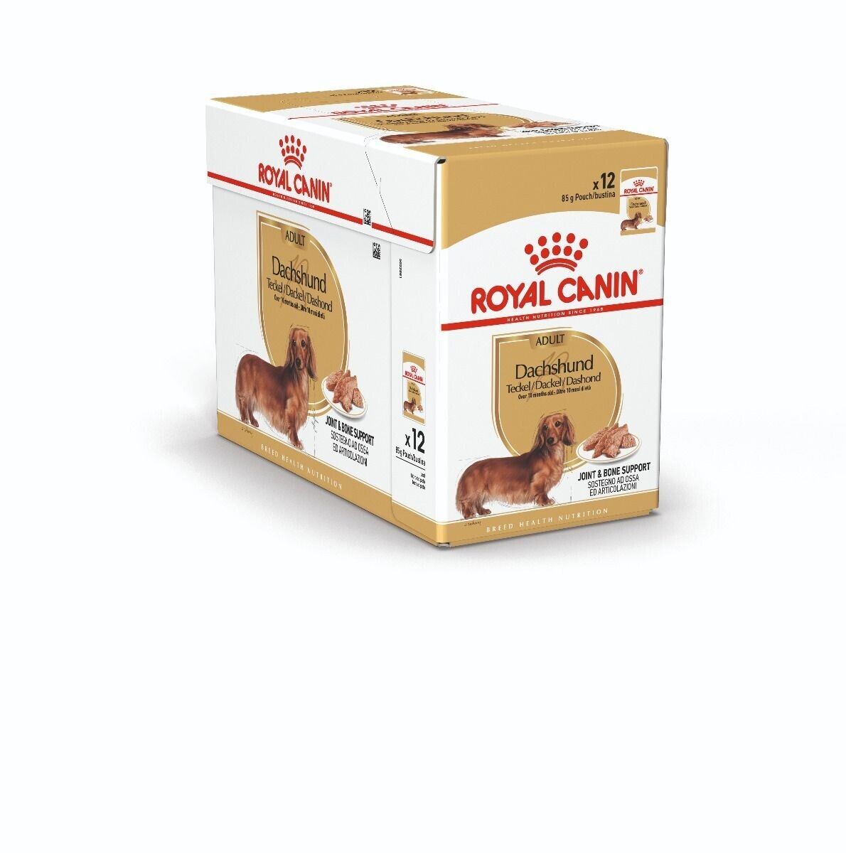 Royal Canin Adult Dachshund Wet Dog Food (in Loaf) Pouches - 12x85g, 24x85g
