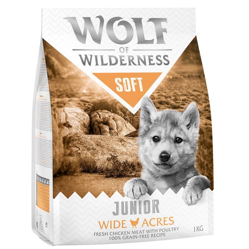 Dry Dog Food Wolf of Wilderness Junior Soft "Wide Acres" - Chicken 2kg , 5kg , 12kg