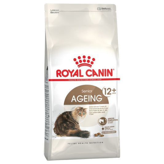 Royal Canin Ageing 12+ Senior Cat Dry Food 800g, 2Kg, 4Kg, 8kg