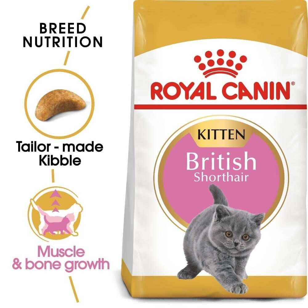 Royal Canin British Shorthair Kitten Dry Cat Food - 400g, 2kg, 10kg