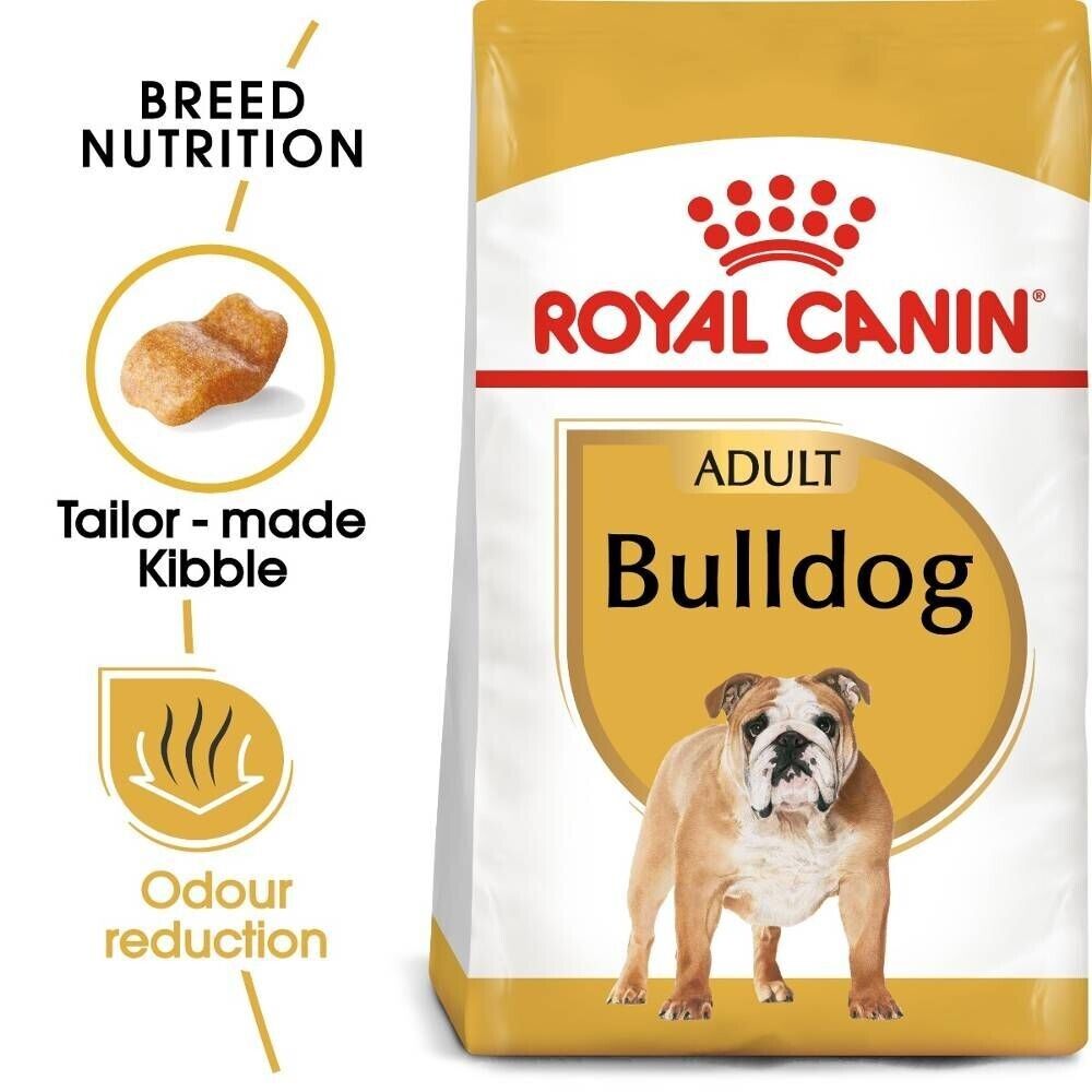 Royal Canin Bulldog Adult Dry Dog Food - 3kg, 12kg