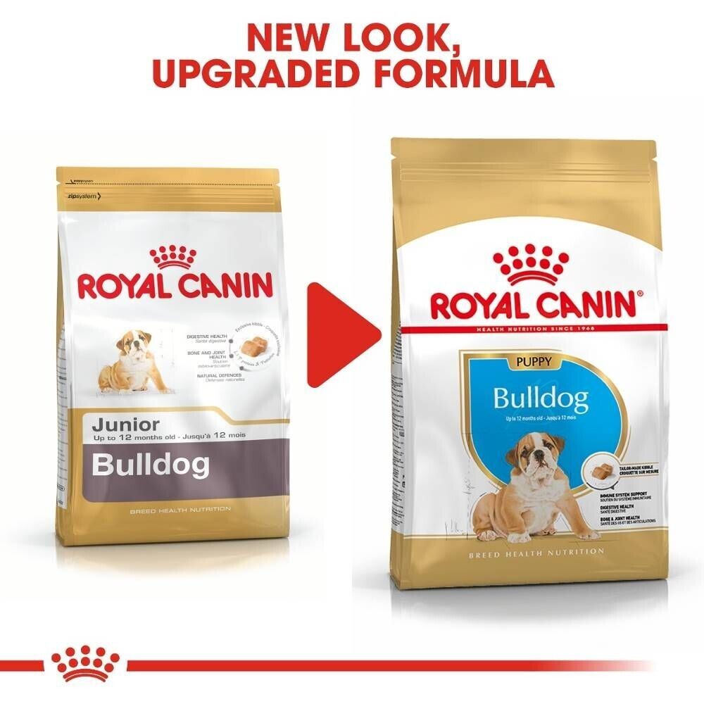 Royal Canin Bulldog Puppy Dry Dog Food - 3kg, 12kg
