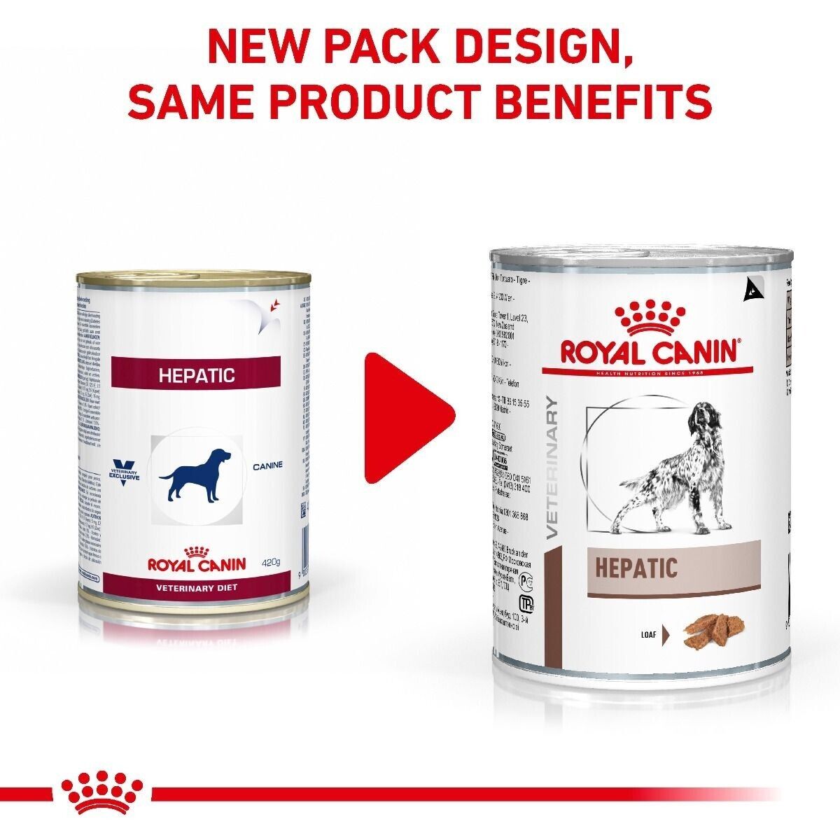 Royal Canin Hepatic Adult Wet Dog Food (in Loaf) 12x420g Cans