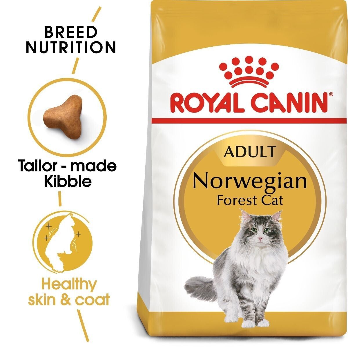 Royal Canin Norwegian Forest Cat Adult Dry Cat Food - 2kg, 10kg