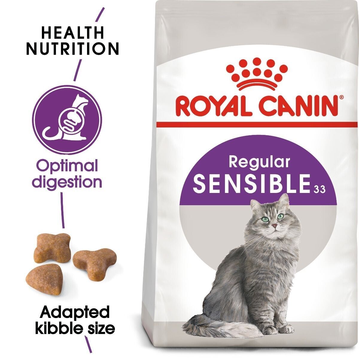 Royal Canin Regular Sensible 33 Adult Dry Cat Food - 400g, 2kg, 4kg, 10kg