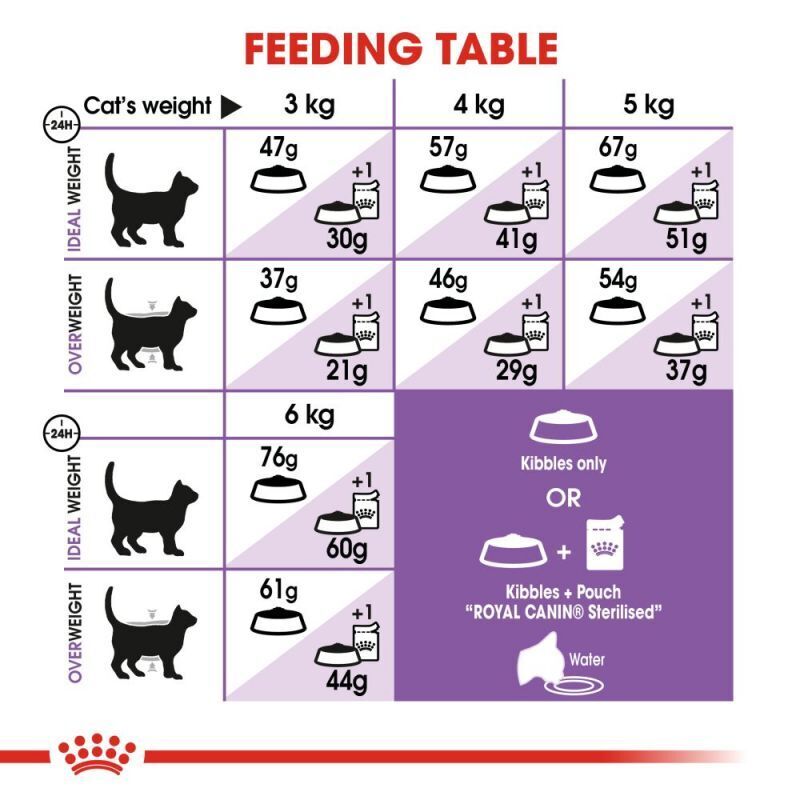 ROYAL CANIN Regular Sterilised 37 Dry Cat Food Healthy Digestion 2kg-4kg-10kg