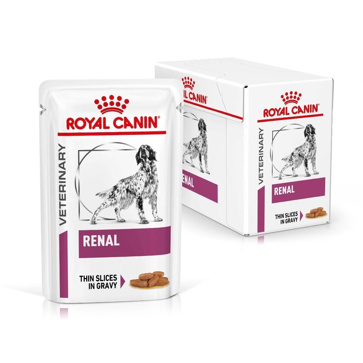 Royal Canin Renal Dog Food Wet (in Gravy) 12x100g, 48x100g Pouches