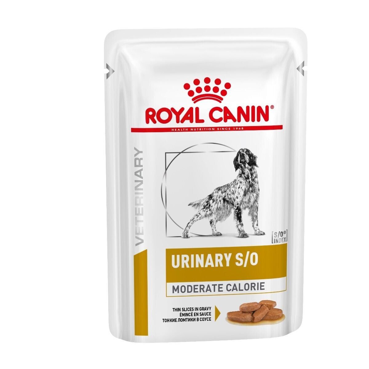 Royal Canin Urinary S/O Wet Dog Food Moderate Calorie Pouches for Dogs in Gravy