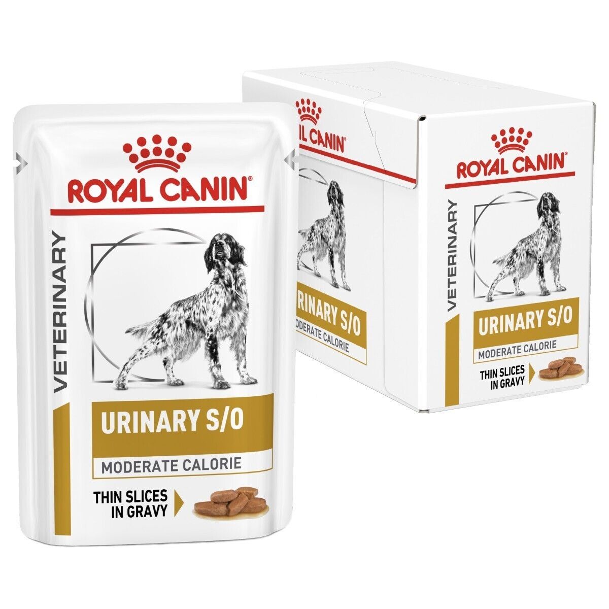 Royal Canin Urinary S/O Wet Dog Food Moderate Calorie Pouches for Dogs in Gravy