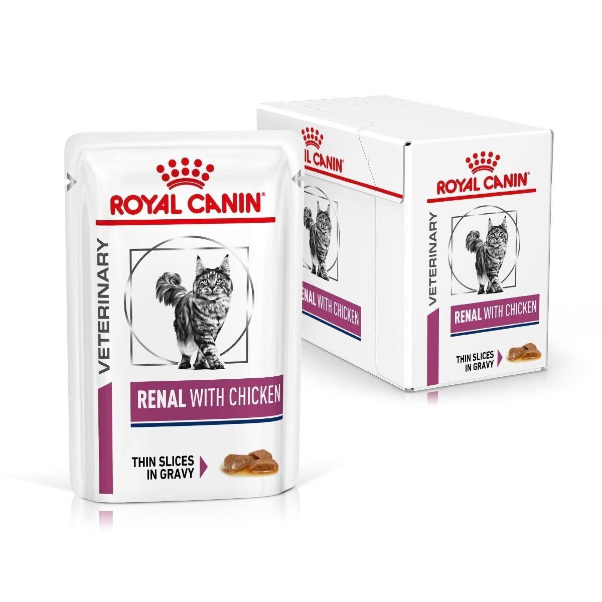 Royal Canin Veterinary Cat Renal with Chicken Wet Cat Food - 12 / 48 x 85g