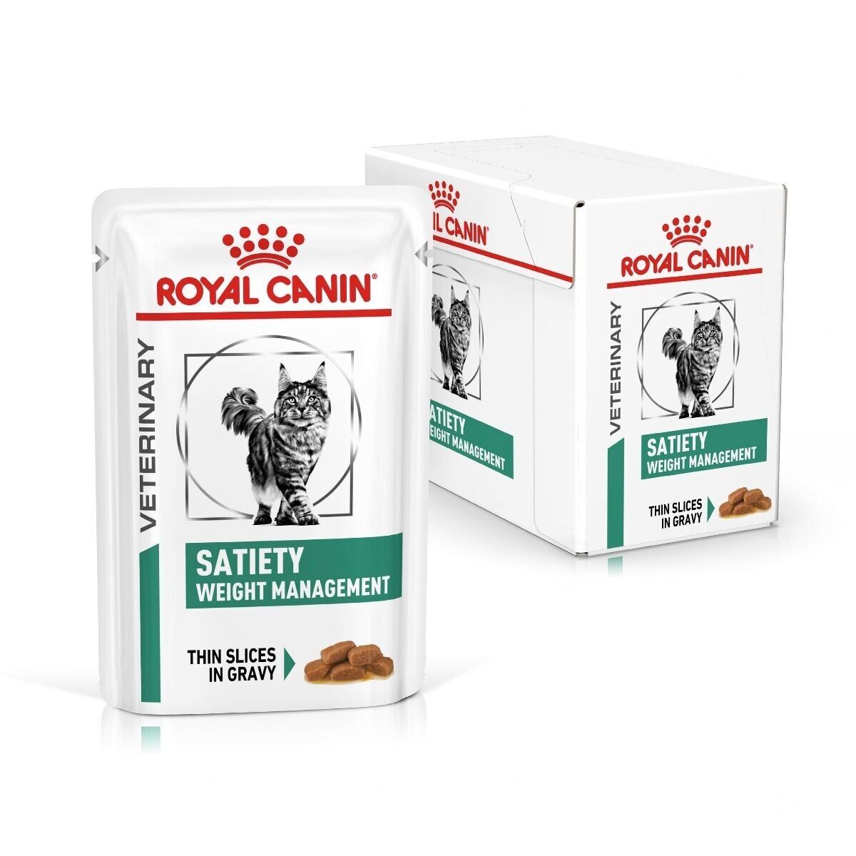 Royal Canin Veterinary Cat Satiety Weight Management Wet Cat Food - 12 / 48 x 85g