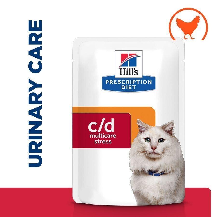 Hill's Prescription Diet c/d Multicare Stress Urinary Care Wet Cat - 12 x 85g , 24 x 85g