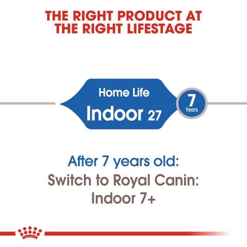 ROYAL CANIN® Indoor 27 Adult Dry Cat Food Regulate the Digestive System 2 , 4 , 10KG
