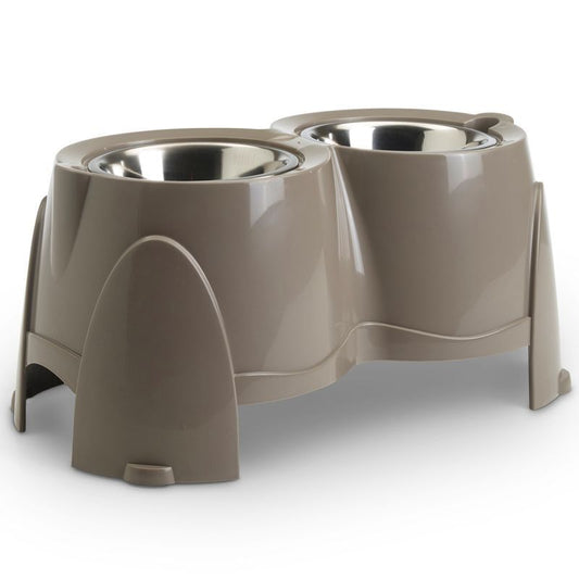 Savic Ergo Feeder Doggy Bar With two Stainless Steel Bowls 2x 0.85 L , 2x 1.5 L