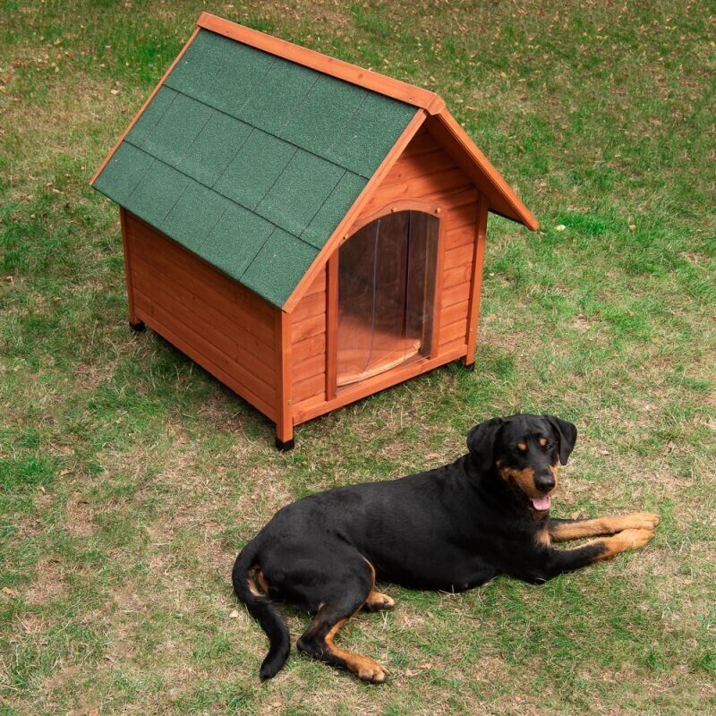 Spike Comfort Wooden Dog Kennel Insulated Outdoor Den Waterproof Pet Puppy Crate