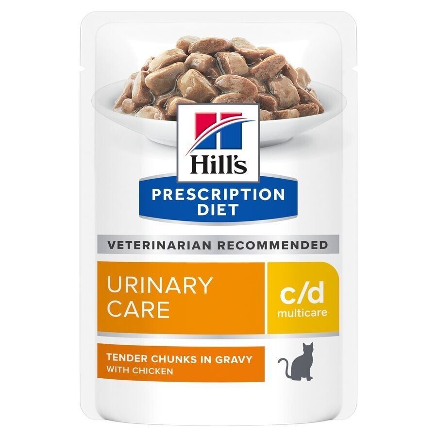 Hill's Prescription Diet Feline c/d Multicare Urinary Care Wet Cat Food 12 x 85g , 24 x 85g