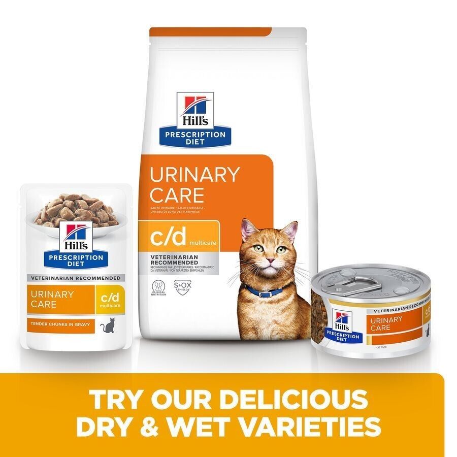 Hill's Prescription Diet Feline c/d Multicare Urinary Care Wet Cat Food 12 x 85g , 24 x 85g