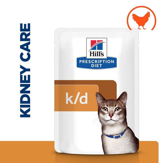 Hill's Prescription Diet Feline k/d Kidney Care Wet Cat Food Chicken Beef Salmon