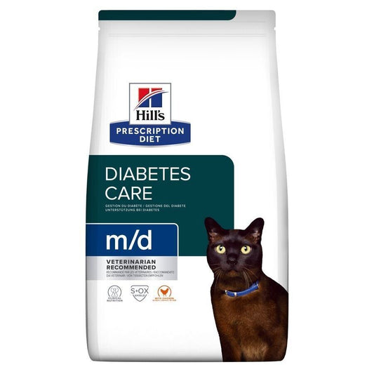 Hill's Prescription Diet Feline m/d Diabetes Care Dry Cat Food - 1.5kg, 3kg