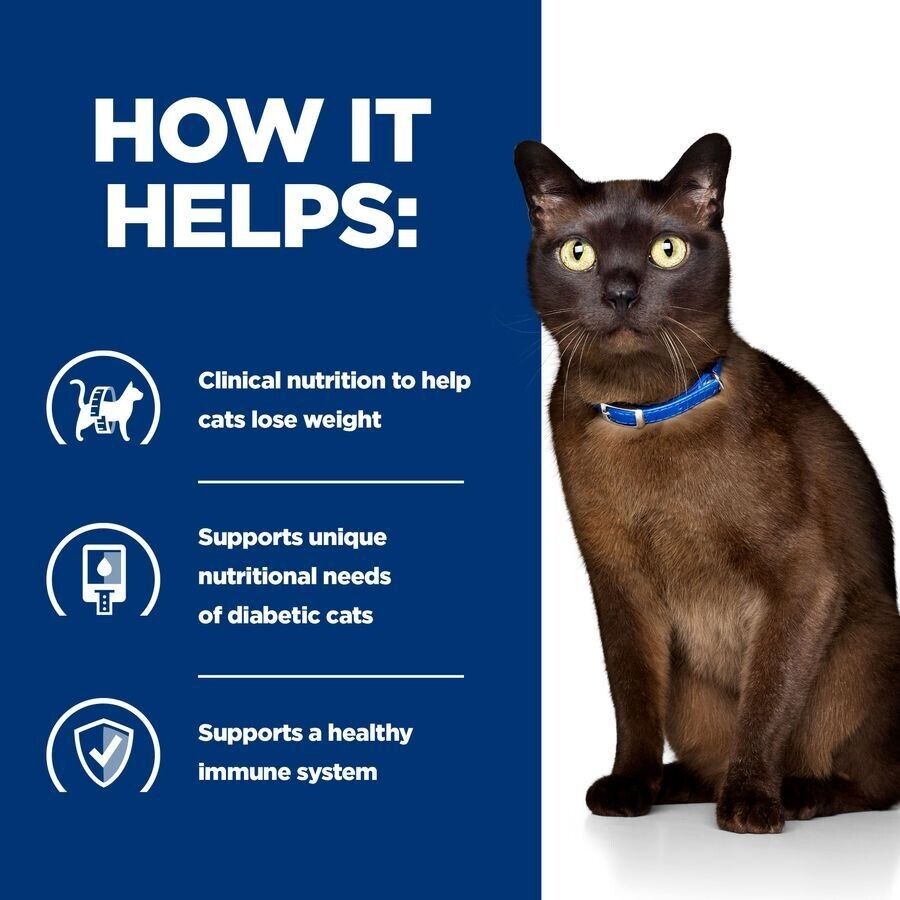 Hill's Prescription Diet Feline m/d Diabetes Care Dry Cat Food - 1.5kg, 3kg