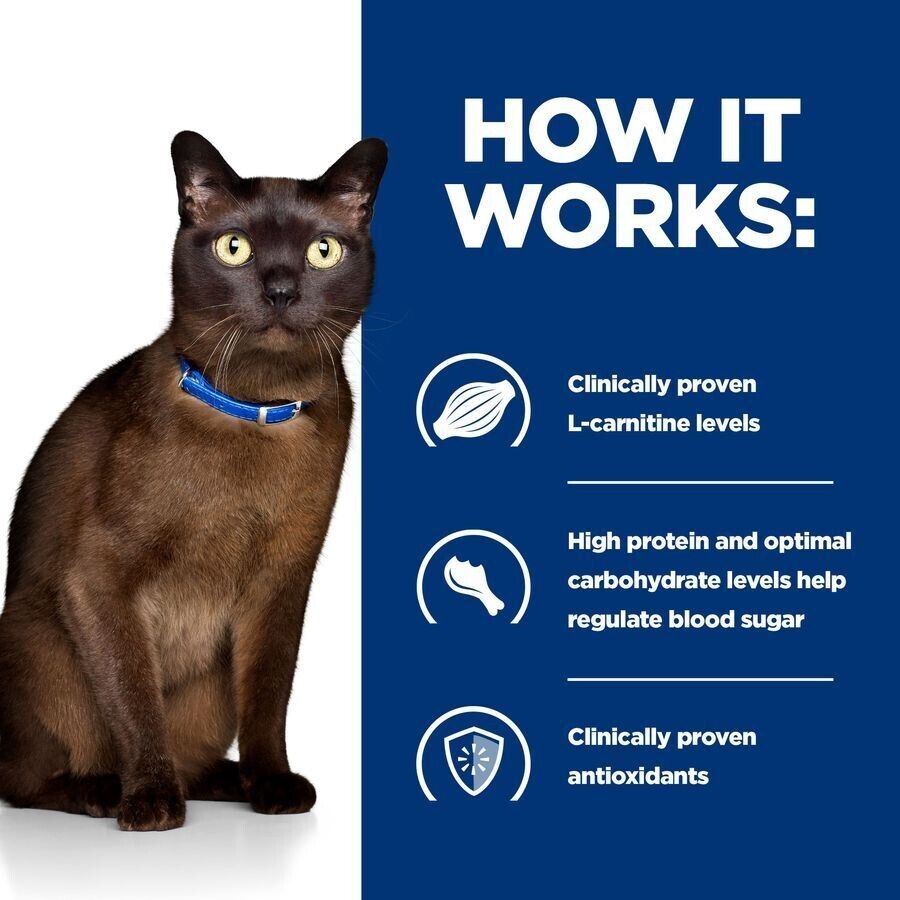 Hill's Prescription Diet Feline m/d Diabetes Care Dry Cat Food - 1.5kg, 3kg