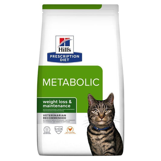 Hill's Prescription Diet Feline Metabolic Dry Cat Food Chicken - 1.5kg, 3kg, 8kg