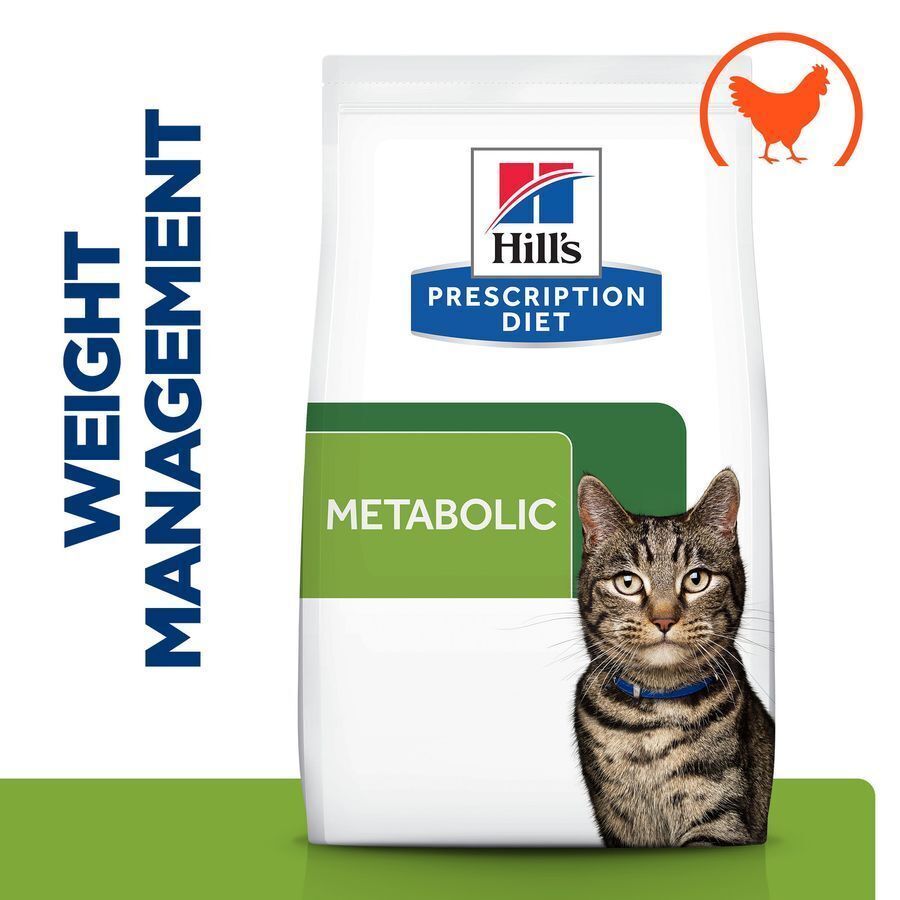 Hill's Prescription Diet Feline Metabolic Dry Cat Food Chicken - 1.5kg, 3kg, 8kg