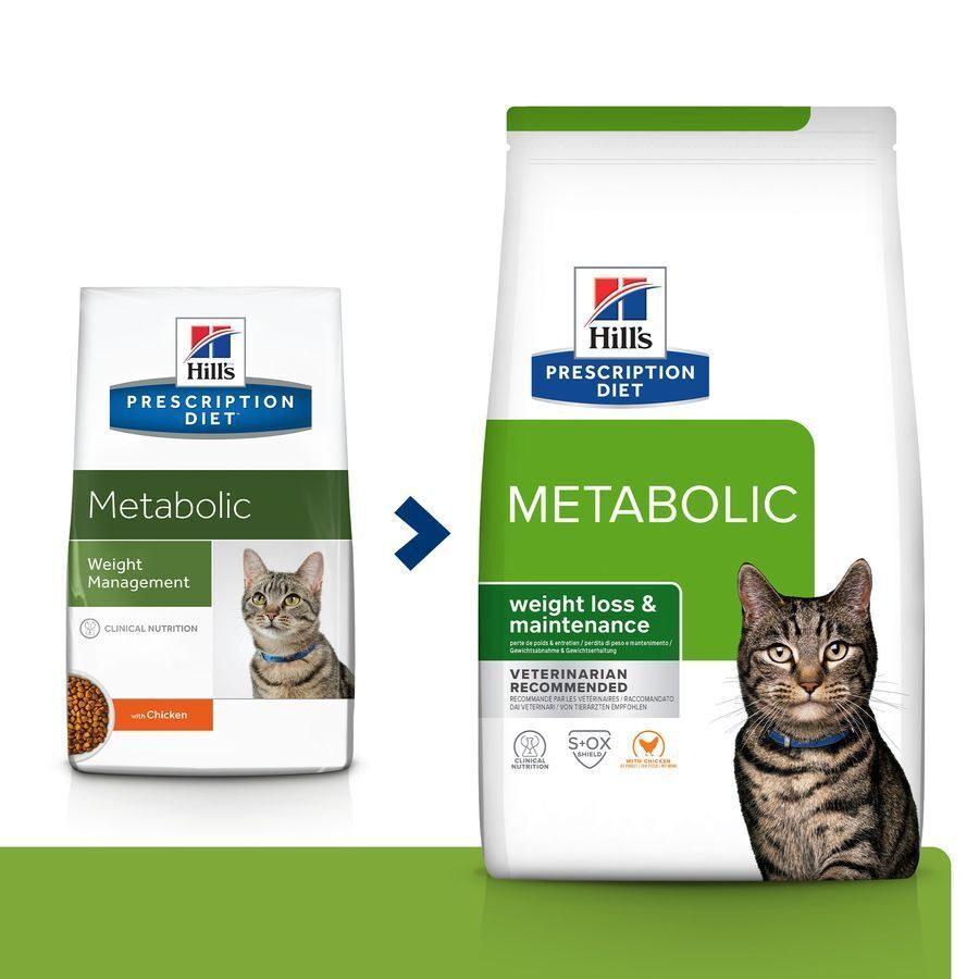 Hill's Prescription Diet Feline Metabolic Dry Cat Food Chicken - 1.5kg, 3kg, 8kg