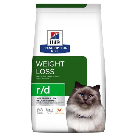 Hill's Prescription Diet Feline r/d Weight Reduction Dry Cat Food - 1.5 kg , 3 kg , 6 kg