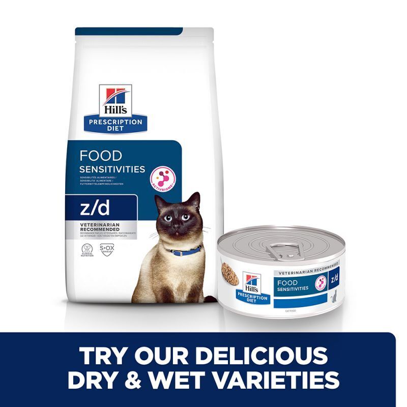 Hill's Prescription Diet Feline Z/D Food Sensitivities Dry Cat Food - 1.5 kg , 3 kg , 6 kg