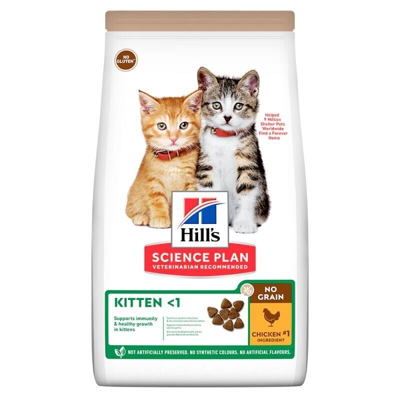 Hill's Science Plan No Grain Kitten 1 Dry Food Chicken 1.5 kg , 3 kg , 6 kg