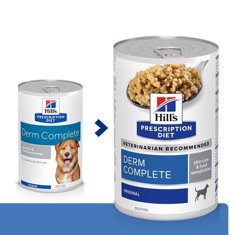 Hill's Prescription Diet Derm Complete Wet Dog Food 3 / 6 / 12 / 24 x 370g