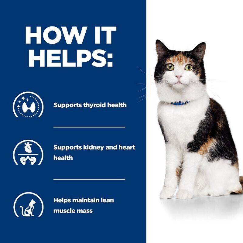 Hill's Prescription Diet Feline Y/D Thyroid Care Dry Cat Food - 1.5kg , 3kg