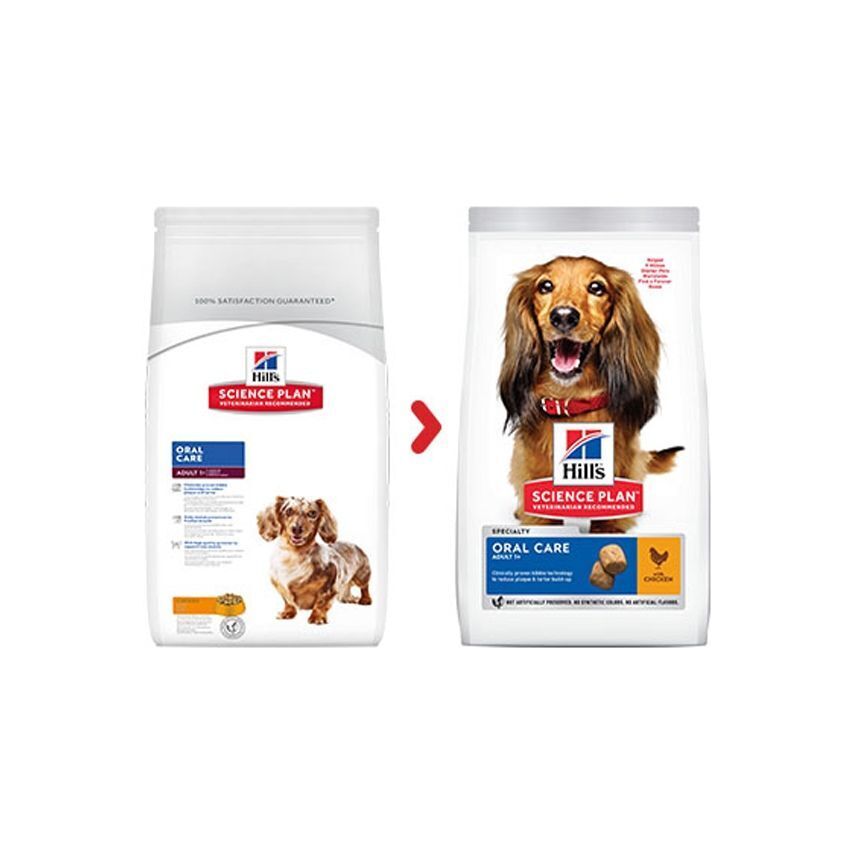 Hill's Science Plan Oral Care Adult 1+ Dry Dog Food Chicken 2 Kg , 4 kg , 12 Kg