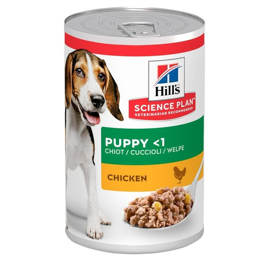 Hill's Science Plan Puppy   1 Medium Breed Wet Dog Food Tins Chicken 6 , 12 , 24 X 370g