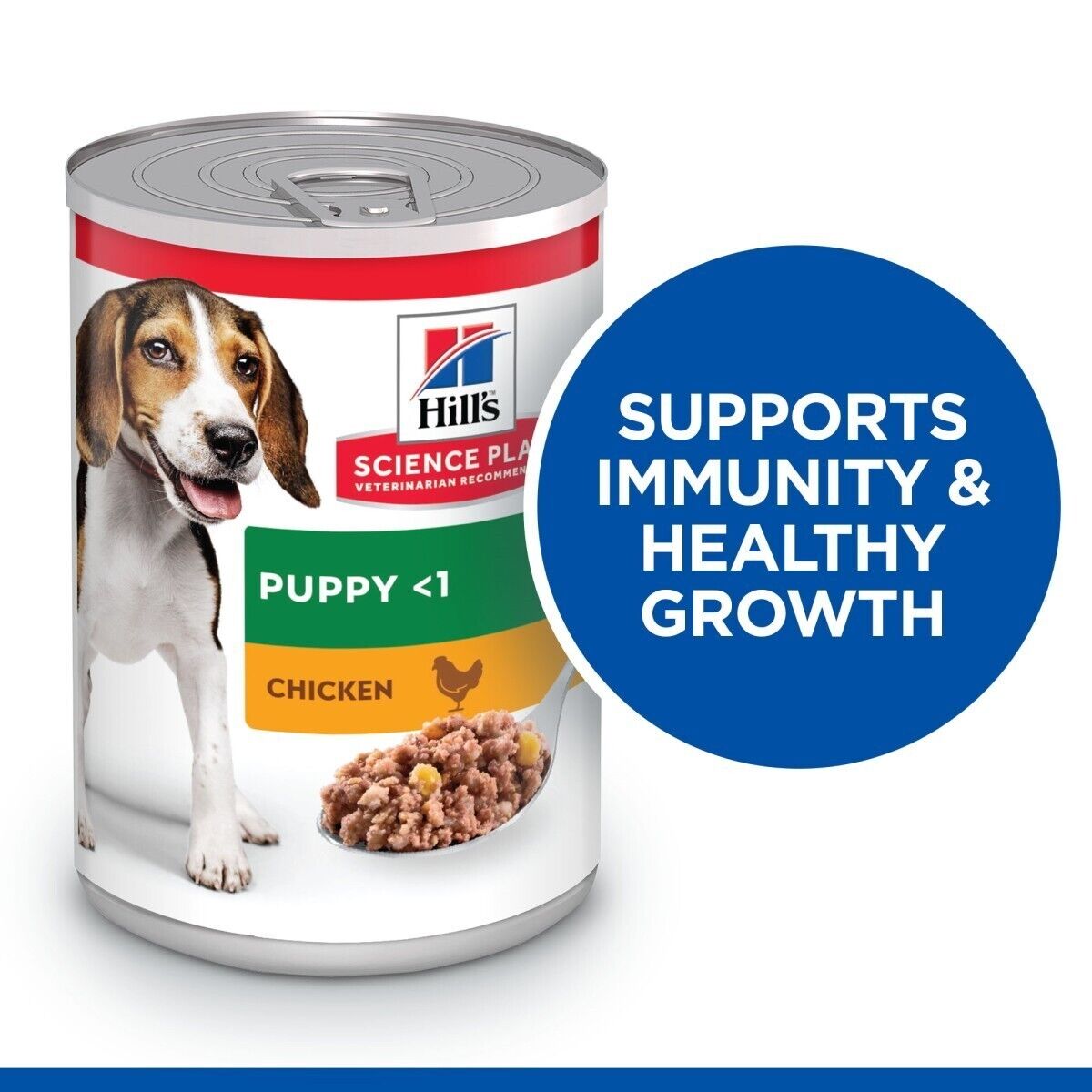 Hill's Science Plan Puppy 1 Medium Breed Wet Dog Food Tins Chicken 6 , 12 , 24 X 370g