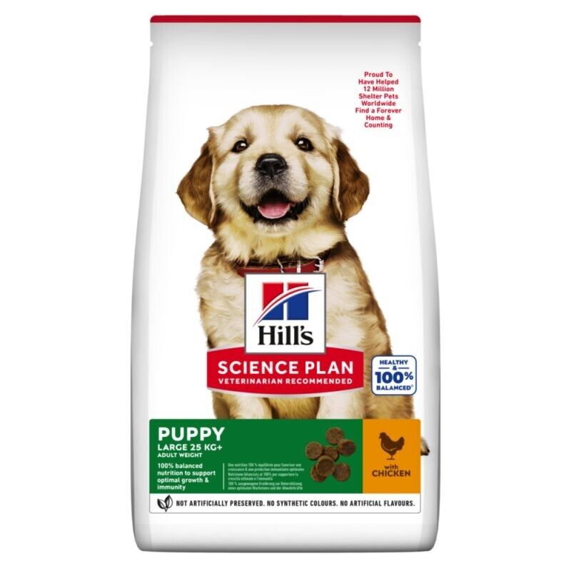 Hill's Science Plan Puppy 1 Large Breed Dry Dog Food Chicken 2.5kg, 5kg, 12kg