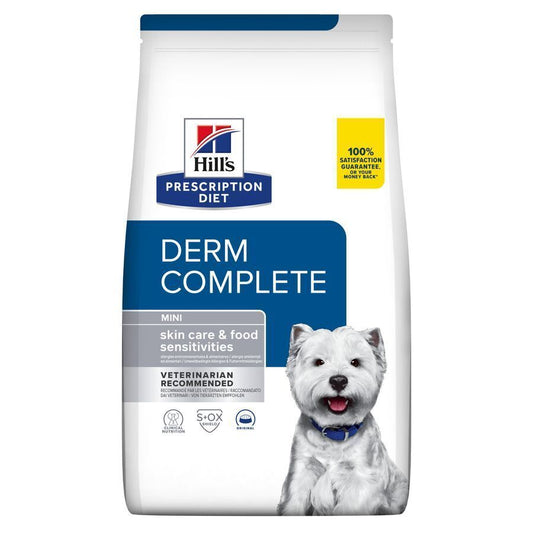Hill’s Prescription Diet Canine Mini Derm Complete Dry Dog Food 1 kg , 3kg , 6kg