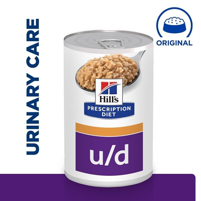Hill’s Prescription Diet Canine U/D Urinary Care Wet Dog Food Chicken 12 x 370g
