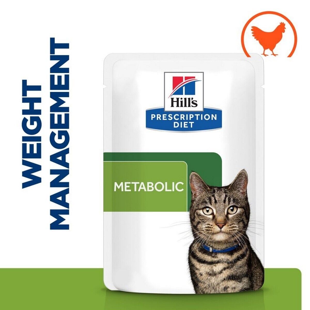 Hill’s Prescription Diet Feline Metabolic Wet Cat Food in Pouches - 12 x 85g , 24 x 85g