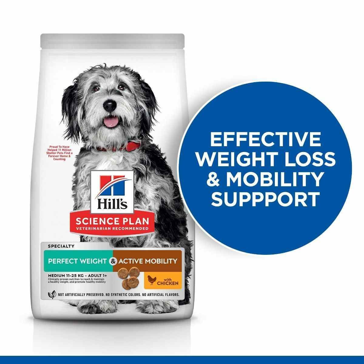 Hill’s Science Plan Adult 1+ Perfect Weight & Active Mobility Medium with Chicken