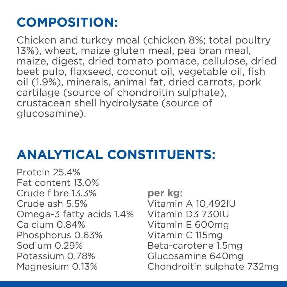 Hill’s Science Plan Adult 1+ Perfect Weight & Active Mobility Medium with Chicken