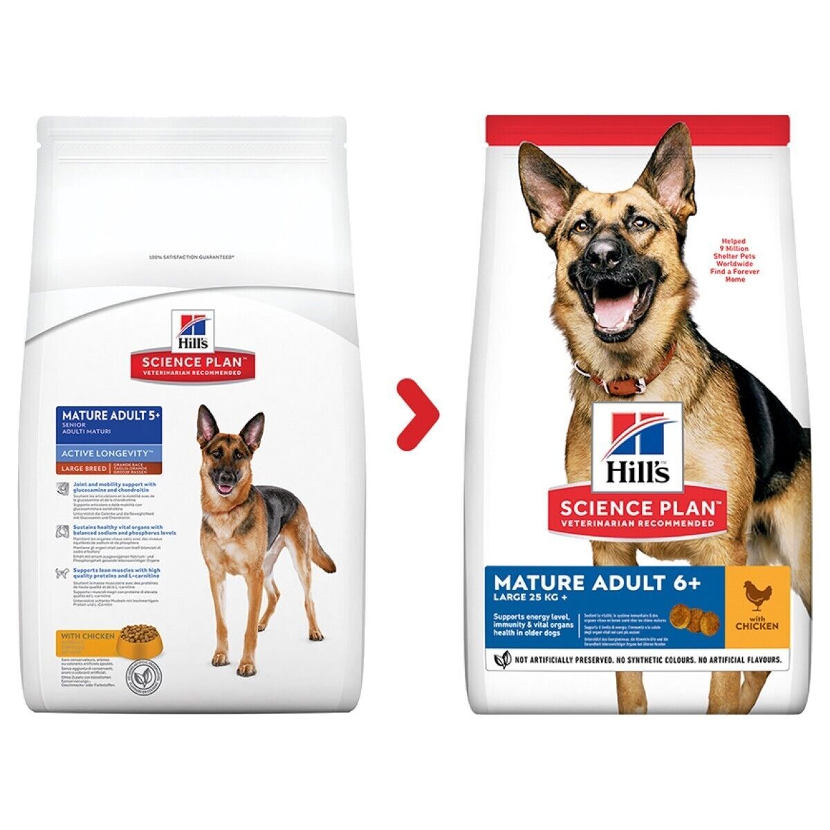 Hill’s Science Plan Mature Adult 6+ Large Breed with Chicken Dry Dog Food - 14kg