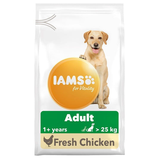 IAMS for Vitality Adult Large Dog Dry Food with Fresh Chicken - 2kg, 4kg , 12kg