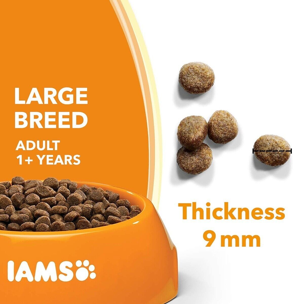 IAMS for Vitality Adult Large Dog Dry Food with Fresh Chicken - 2kg, 4kg , 12kg