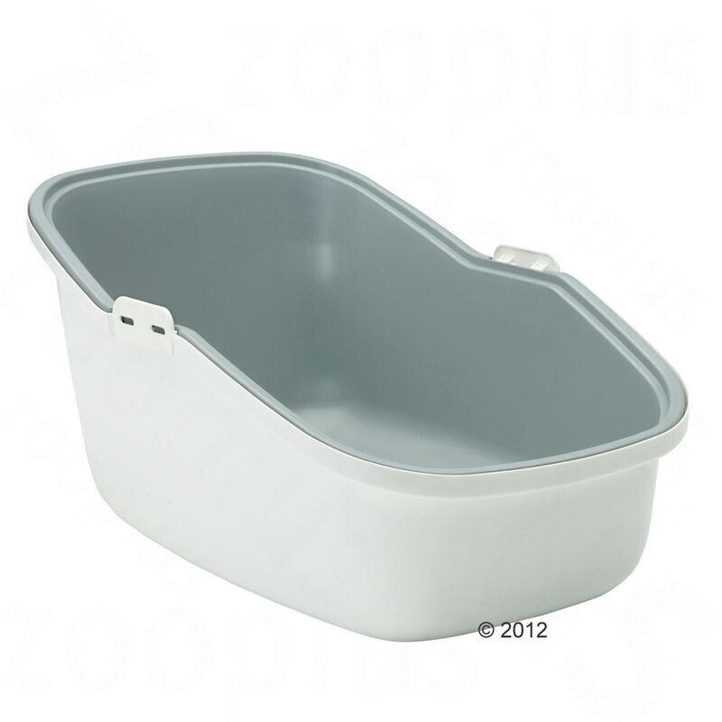 Large Cat Litter Tray Savic Cat Litter Box XL Light Grey  Filters & Tray Bags